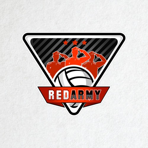 Create a cool, intense, captivating and intimidating logo for a Sports Team - RED ARMY Design by WebSky☁️