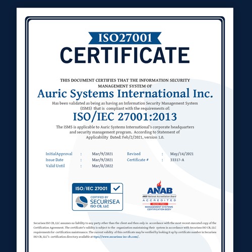 ISO Certificate Design Design by GrApHiC cReAtIoN™