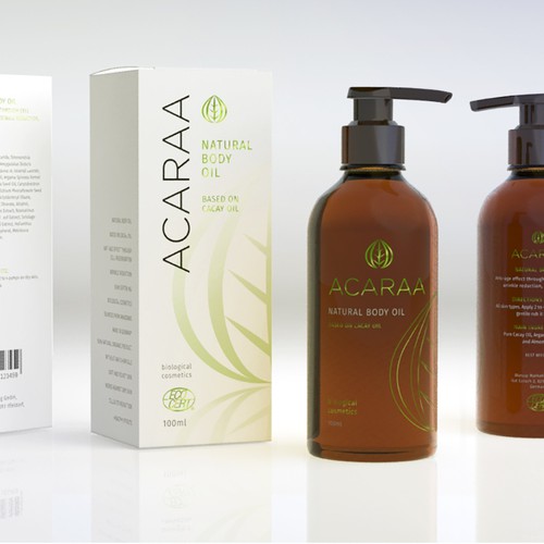 Creative Packaging Design for Natural Cosmetic Line Design by Floating Baron