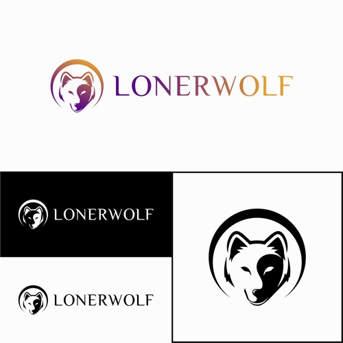 Wolf Sun/Moon Logo For Spiritual Website Design by ZHF