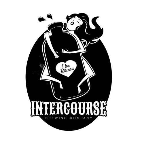 create a powerful sexually risky pin up logo for Intercourse Brand! Design by shockfactor