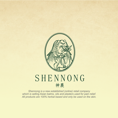 Shennong logo for a new market entry of Asian herbs in EU Design by bismillah_studio