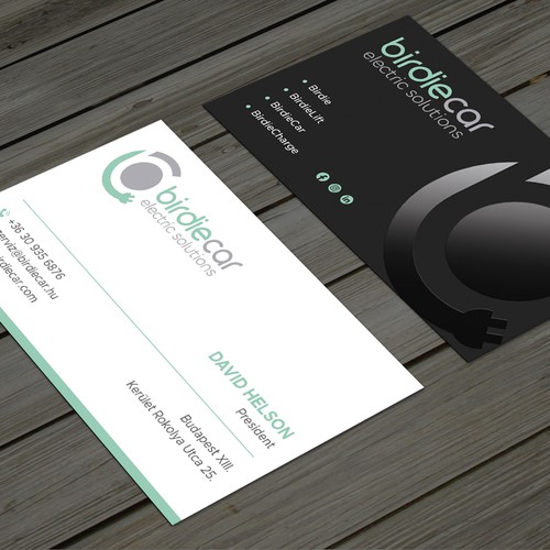 business card for company called birdie Design by Taaiebah