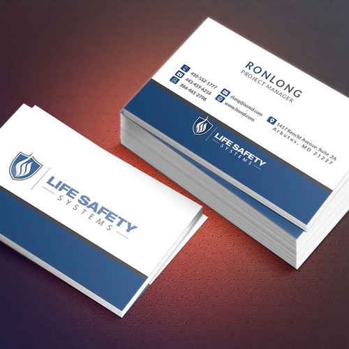 Business Card Template - Life Safety Systems | Business card contest