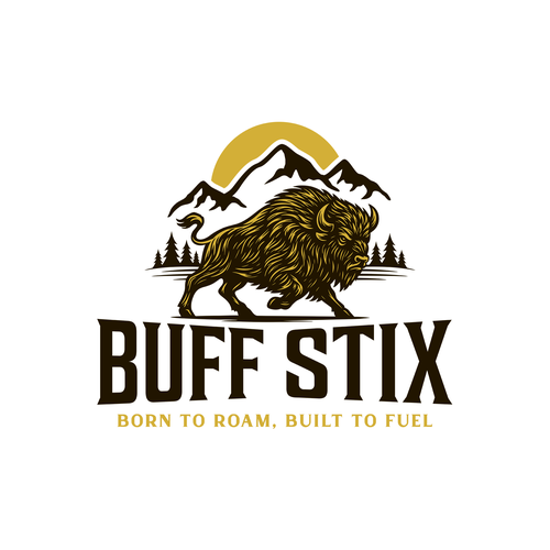Buff Stix...Lean, Delicious, Buffalo Strong. Design by Brazuca Studio