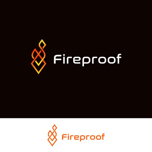 isometric fire logo Design by ＡＩＮＵＲＳ