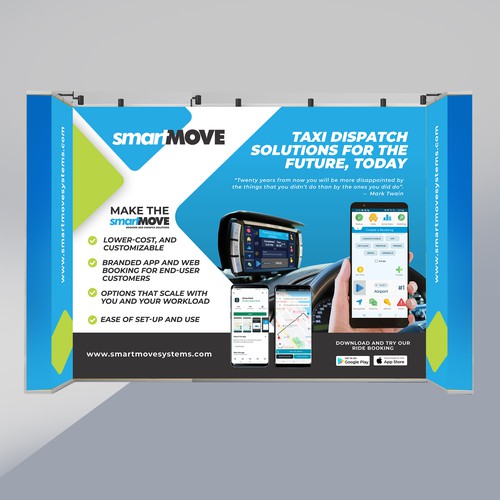 Design a modern and striking conference booth display Design by BIG_BRAIN_AX
