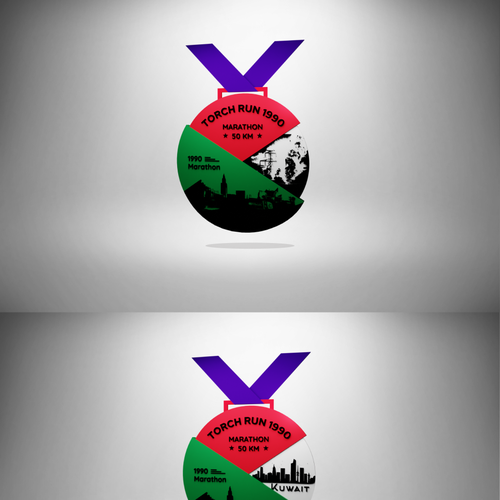marathon medal Design by GraphicHunter