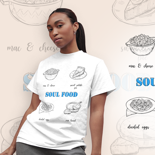 Soul Food/Foodie Themed T-Shirt Designs Design von MaryRay