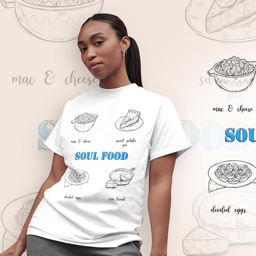 Soul Food/Foodie Themed T-Shirt Designs Design réalisé par MaryRay