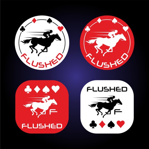 Flushed Icon Logo Design by Unique V Designs