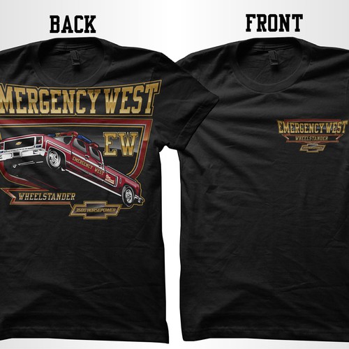 New t-shirt design wanted for Emergency West Wheelstander デザイン by novanandz