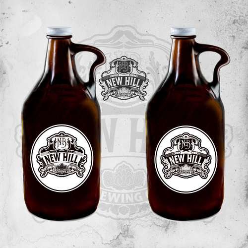 Blend sophistication with edge to create attention grabbing logo for New Hill Brewing Co. Design by DataDesign99d