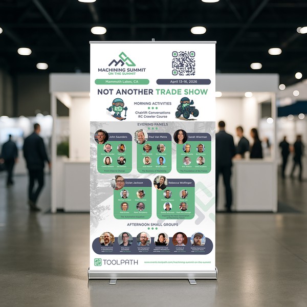 Clean & Engaging Trade Show Banner for Event Promotion