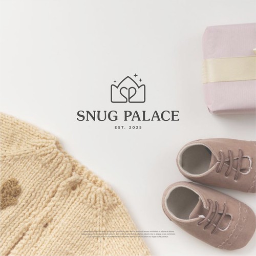 Design di Snug Palace- House of elevated, knitted organic cotton baby goods di Stark Graphic