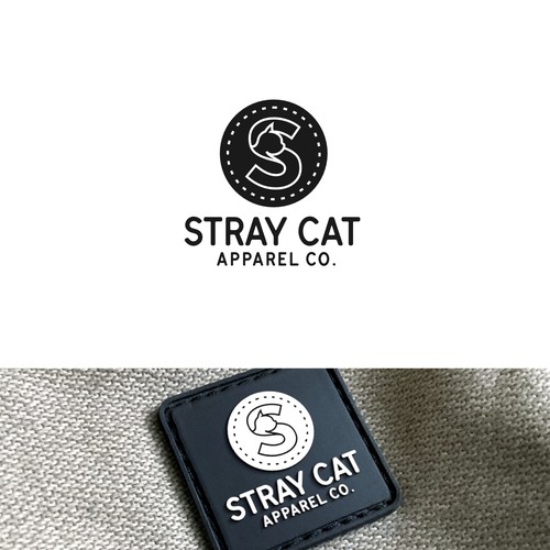 Logo for Stray Cat Apparel Co. - Clothing brand that donates 100% to saving cats! Design by chilibrand