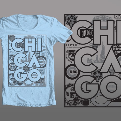Chicago T-Shirt Design Design by rendrasc