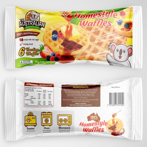 Waffle Packet Design Design by rizal hermansyah