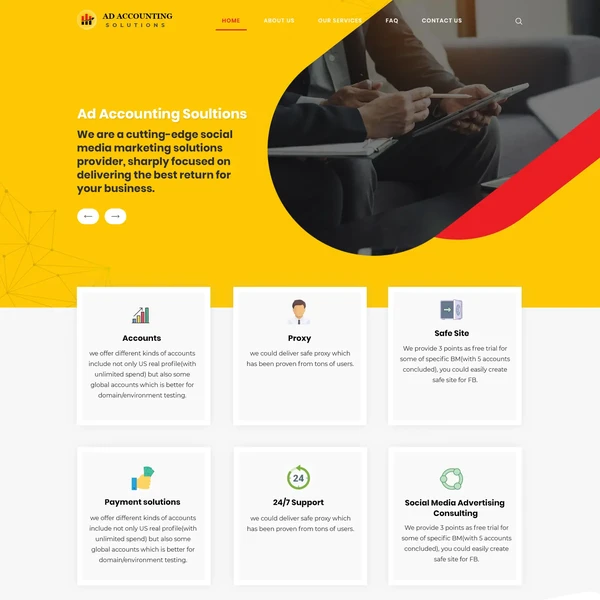 Single Page Scrolling Parallax Website