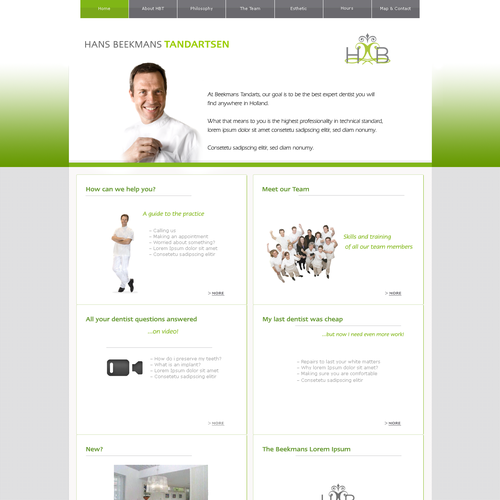 Create the next website design for Beekmans Tandartsenpraktijk デザイン by Neonblack
