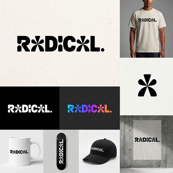 Design by gbraga titled "Bold visual identity for Radical marketing agency"
