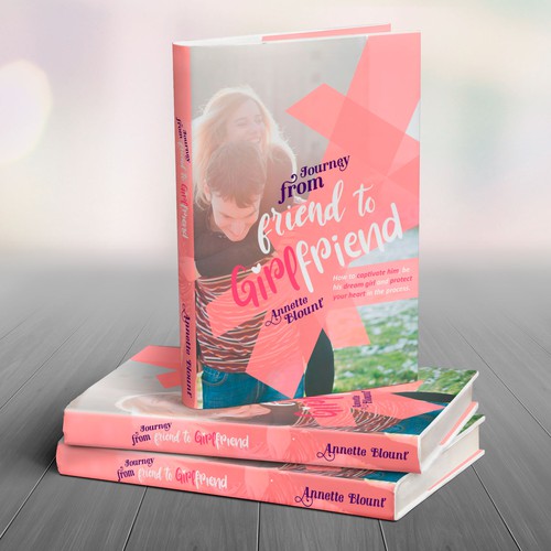 Design a book cover that is fun and playful to help single women experience love beyond friendship Design by Mendesign Studio