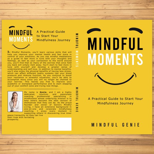 Catchy book cover design for my mindful meditation book. Design by D sign Master