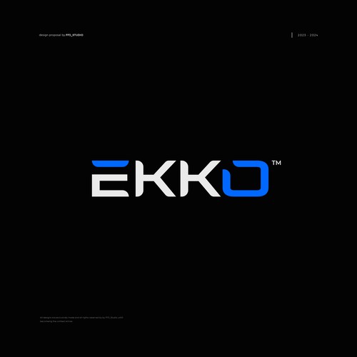 SIMPLE LOGO - ekko Letters then dm after Design by FF3