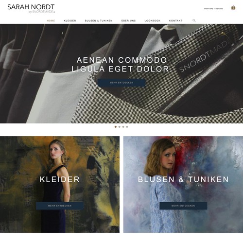 Proposta di design per un contest della categoria Design di sito web realizzata da Designer SE15