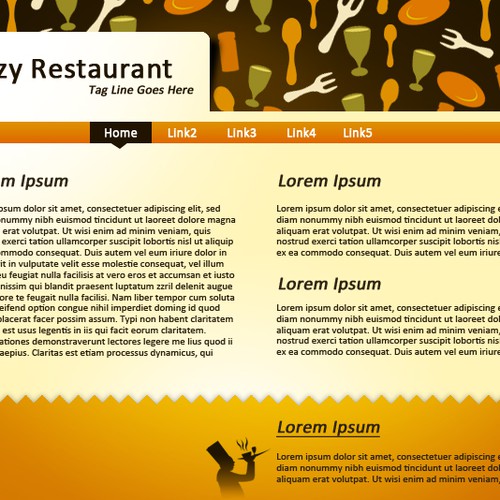 1-3 Page Website Template Design von Slidehack