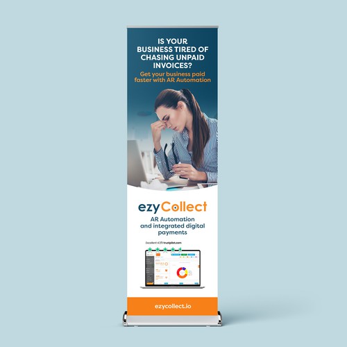 B2B Saas Pull Up Banner for Trade Show Diseño de magnificent 7&co