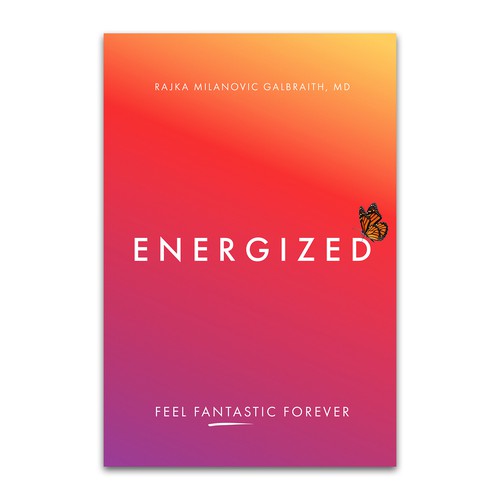 Design a New York Times Bestseller E-book and book cover for my book: Energized Diseño de mr.red