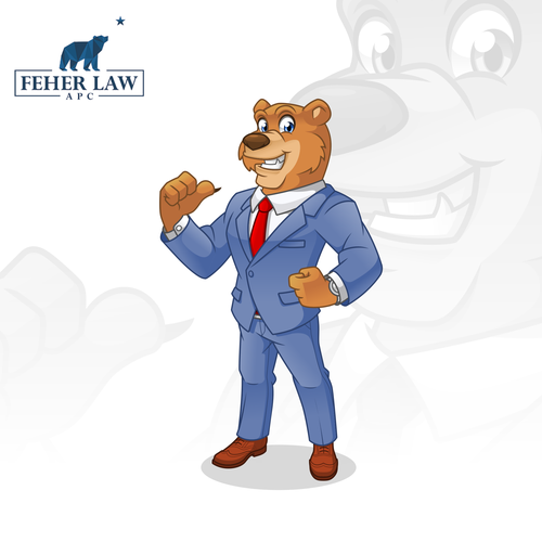 Cartoon Bear Mascot for Law Firm! Design by ridjam