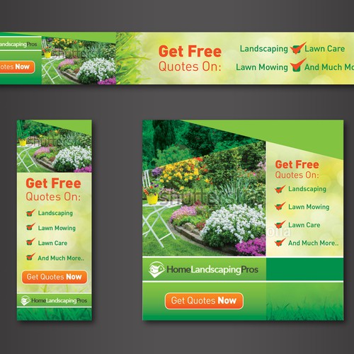 Fun and Exciting Landscaping Banner Ad Design by Livarn