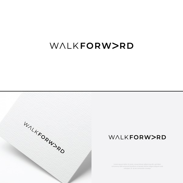 Walk Forward (with me!) - logo design for a luxury brand consultancy company.