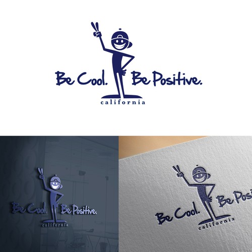 Be Cool. Be Positive. | California Headwear Design por wilndr