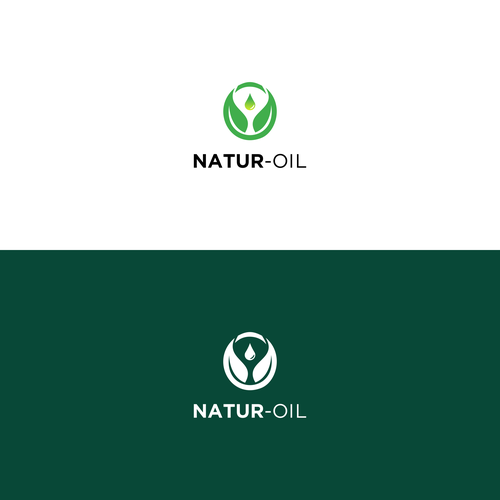 Logo representing bio based oil products. Design réalisé par Matthelm