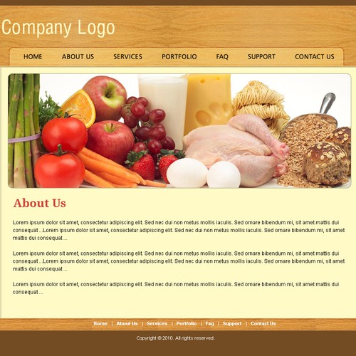1-3 Page Website Template Design von vinodkhakra