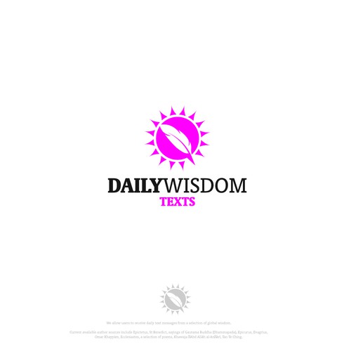 Daily Wisdom Texts - "Daily text messages from a selection of global wisdom" Design by Hamlet/simba14