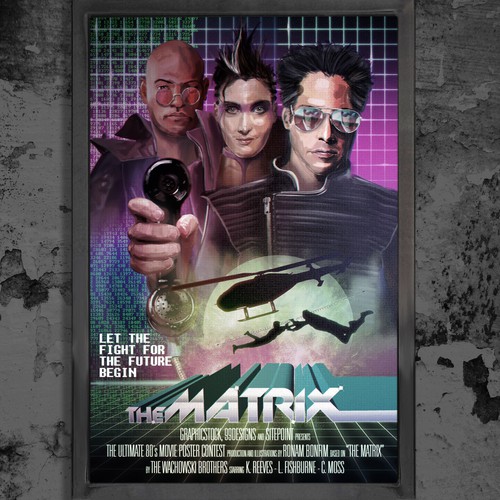 Create your own ‘80s-inspired movie poster! Design by Ronam Bonfim
