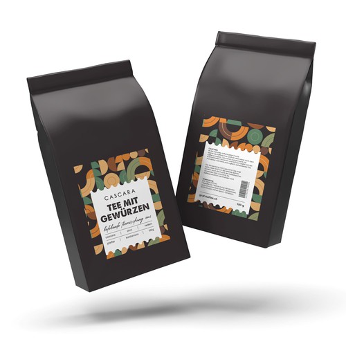 Cascara tea label Design von Lady Goga