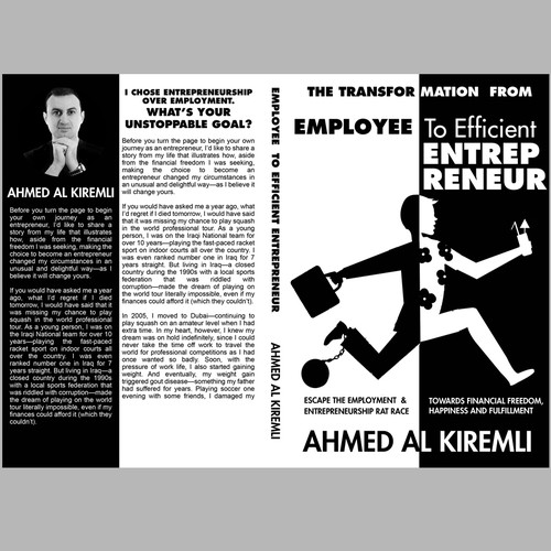 Design a Simple & Innovative Book Cover for the Transformation from Employee to Efficient Entrepreneur Design by DezignManiac