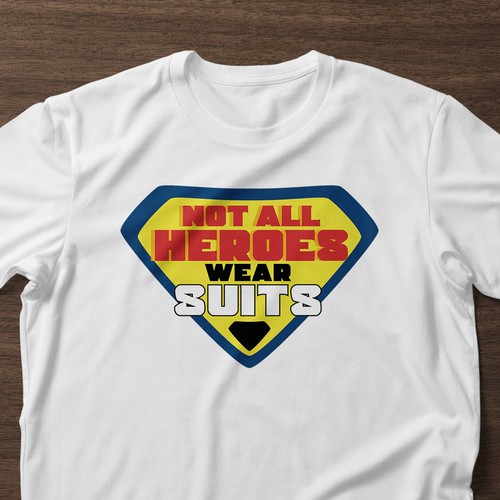 Anti Hero Shirt design - Not All Heroes Wear Capes Design by Zyatu