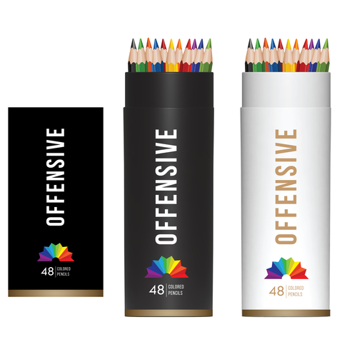 offensive crayons needs your help for packaging, Product packaging  contest