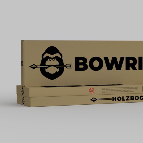 Create an unique craft / corrugated paper box packaging design for our new brand BOWRILLA® Design by Fajar Juliandri