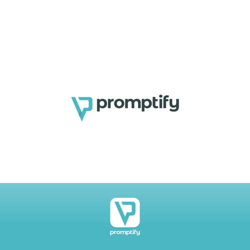 Modern, Simple and Sleek Logo for Promptify.com Design by VectorCrow87