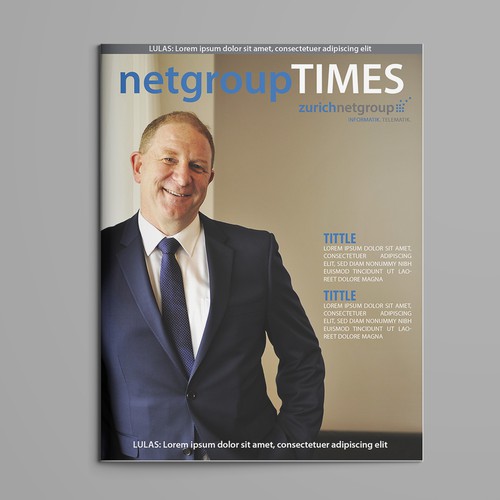 Magazin Cover for company internal Newsblog Design von Windmill Designer™