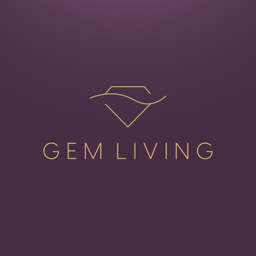 Geometrical, minimalist, modern brand design for Gem Living Design by Jefry | evorge®