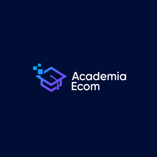 Academia Ecom - Logo For Online Ecommerce Learning Center Design by Kean™