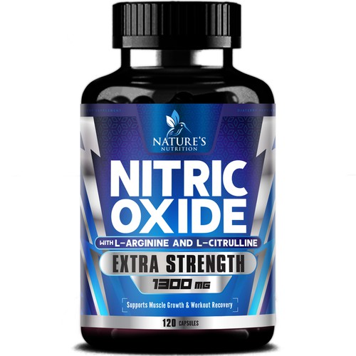 Nitric Oxide label design needed for Nature's Nutrition Design réalisé par agooshe